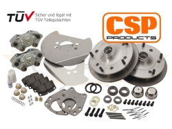 CSP Beetle Front Disc Brake Conversion Kit For Drop Spindles - 1950-65 - 5x205 PCD