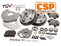 CSP Beetle Front Disc Brake Conversion Kit (Cross Drilled) - 1950-65 - 5x205 PCD
