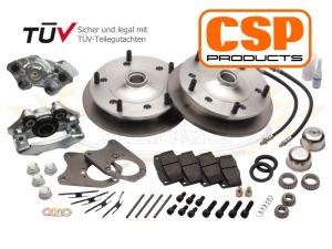 CSP Beetle Front Disc Brake Conversion Kit For Drop Spindles - 1966-79 - 5x205 PCD