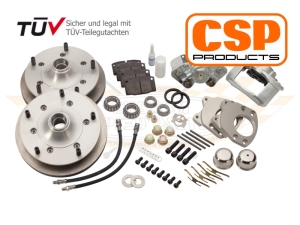 CSP Barndoor Bus Front Disc Brake Conversion (Vented) - 1950-54 (Alloy Wheel Only) - 5x205 PCD