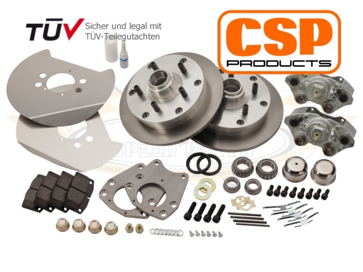 CSP Splitscreen Bus Front Disc Brake Conversion - 1955-63 - 5x130 PCD