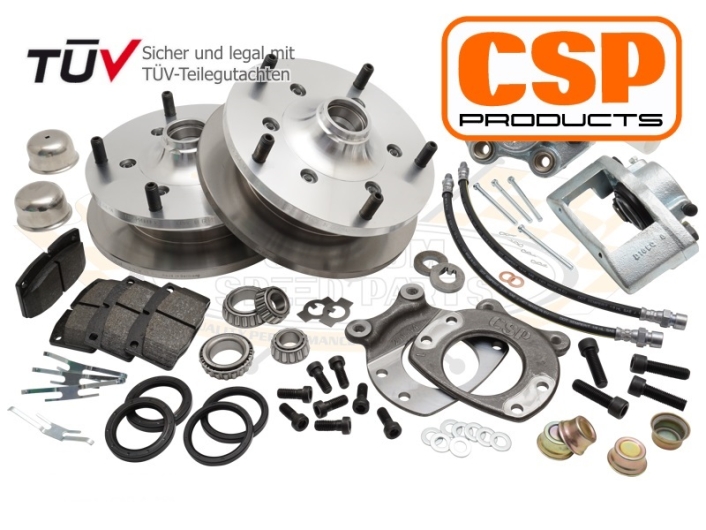 CSP Splitscreen Bus Front Disc Brake Conversion - 1955-63 - 5x205 PCD (All Wheels)