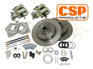Chevy Stud Pattern Beetle Rear Disc Brake Conversion - 1950-67 With Swing Axle (4x120.65 PCD)