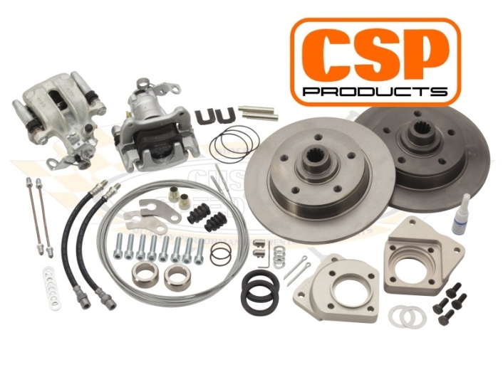 Porsche Stud Pattern CSP Splitscreen Bus Rear Disc Brake Conversion - Straight Axle (5x130 PCD)