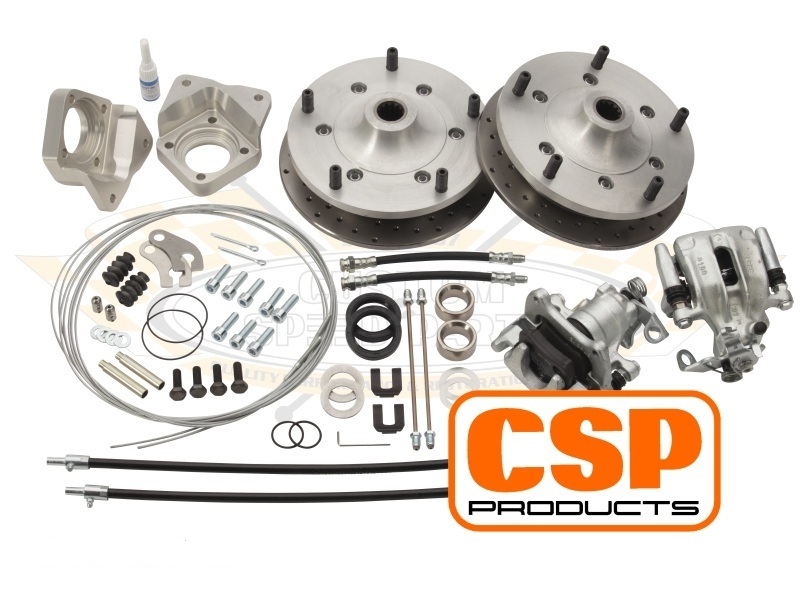 CSP Splitscreen Bus Wide 5 Rear Disc Brake Conversion - Straight Axle ...