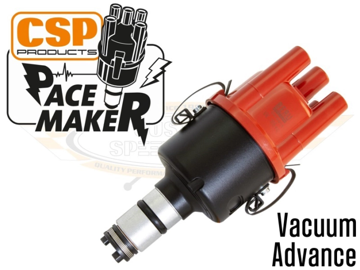 CSP Pacemaker Distributor - Vacuum Advance With Black Body And Red Cap