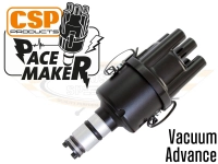 CSP Pacemaker Distributor - Vacuum Advance With Black Body And Black Cap