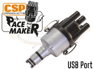 CSP Pacemaker Distributor - USB Port With Silver Body And Black Cap