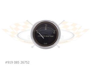 CSP Cylinder Head Temperature Gauge - Classic Style - 52mm With M14 Sender