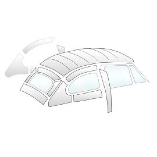 Beetle Cabriolet Off White Perforated Headliner - 1971 Only