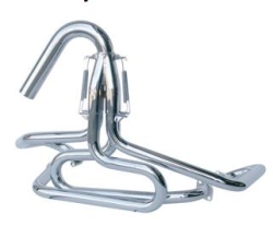 Chrome 42mm Competition Bobcat Exhaust With 45 Degree Tube