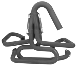 Black 42mm Competition Bobcat Exhaust With 45 Degree Tube