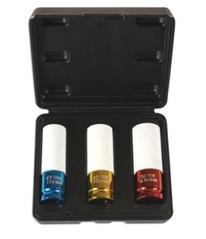 Alloy Wheel Nut Socket Set (3 Piece)
