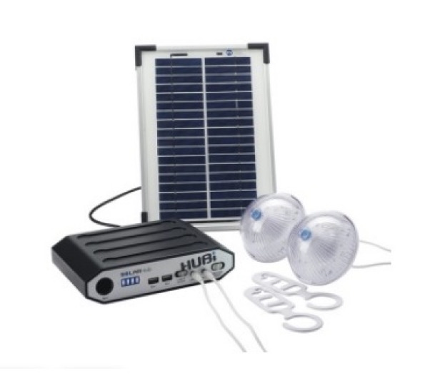 Hubi 2k Solar Power Lighting + Charge Kit