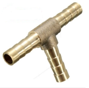 6mm (1/4 Inch) Brass T-Piece