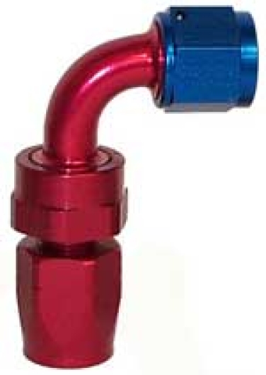 **ON SALE** -8 AN Fitting - Double Swivel Hose End - 90 Degree