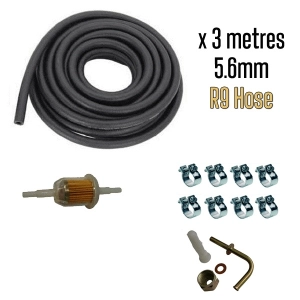 5.6mm Fuel Hose Bundle Kit With Fuel Tank Connection