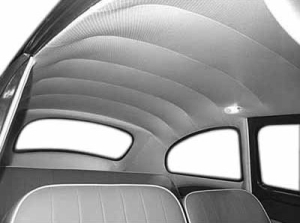 Beetle Budget Off White (Almost Cream) Perforated Headliner - 1958-67