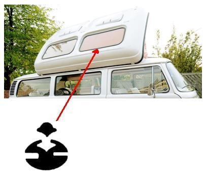 T2 Dormobile Roof Window Seal - Cool Air VW