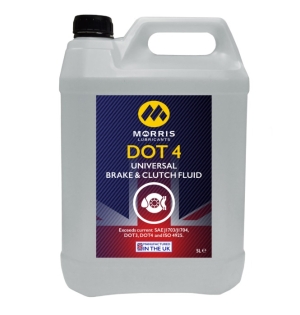 Morris DOT 4 Brake Fluid (5 Litre Bottle)