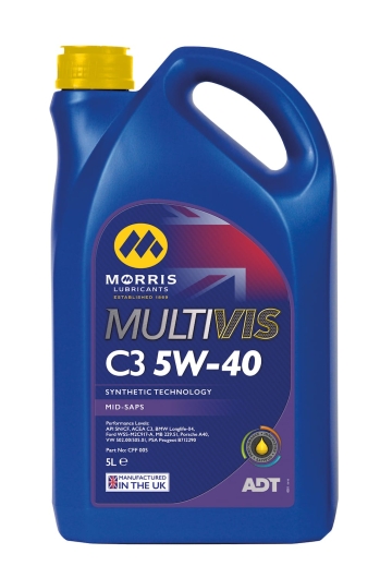 Morris Multivis ADT C3 5W40 Engine Oil (5 Litre Bottle)