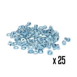 Allen Key Head Tinware Screws With Washers (Set of 25)