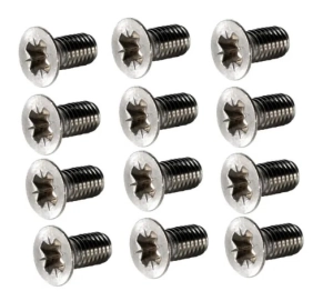 Stainless Steel Door Hinge Screw Set (12)