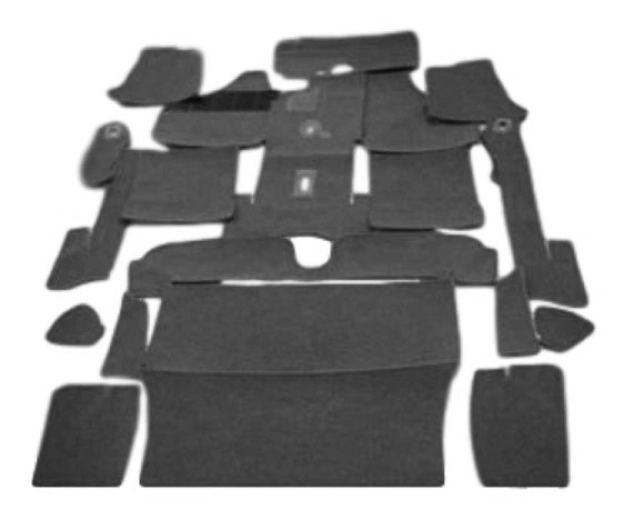 Karmann Ghia Coupe Carpet Set - 1960-64