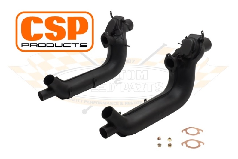 CSP Baywindow Bus Python Exhaust Kit with Heat Exchangers - 1972-79 - Type 1 Engine - 38mm Bore