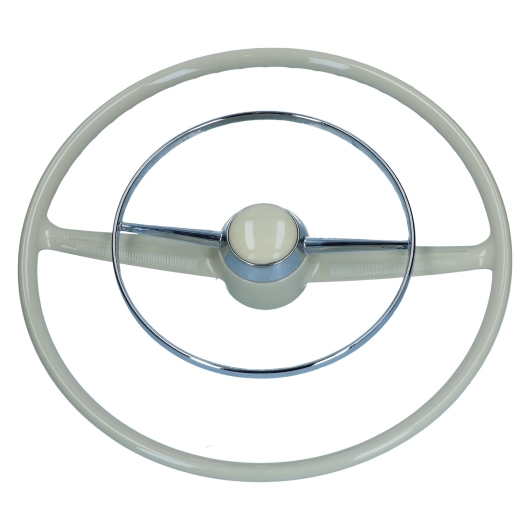 Splitscreen Bus Chrome Horn Ring Fitting Kit With Ivory Horn Press
