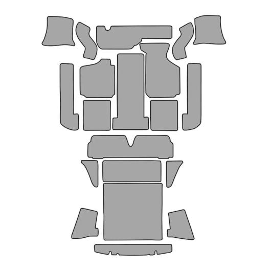 Karmann Ghia 56-68 Black Carpet Set LHD