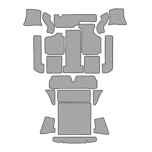 Karmann Ghia 56-68 Black Carpet Set LHD