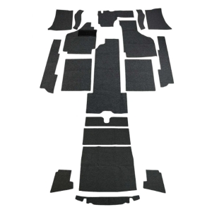 Karmann Ghia Cabrio 69-74 Black Carpet Set LHD