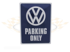 Metal Plate VW Parking Only