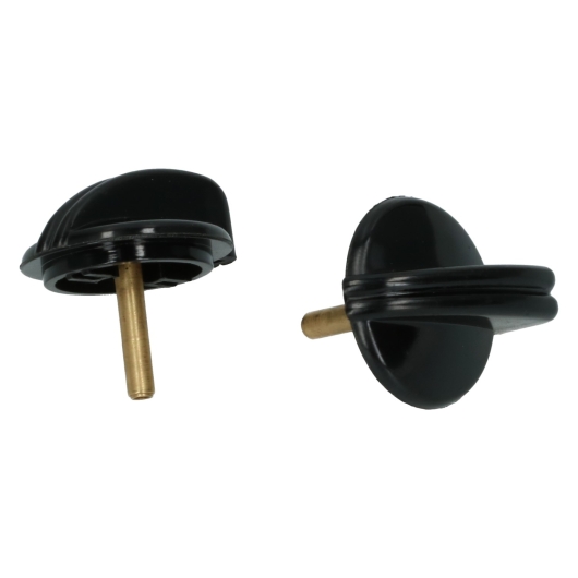 Beetle Light Switch Knob And Wiper Switch Knob - 1950-52 - Black Bakelite