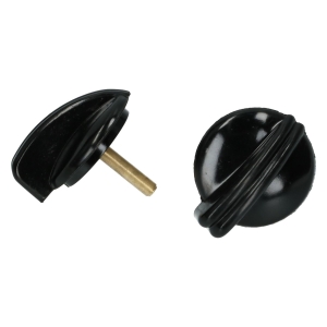 Beetle Light Switch Knob And Wiper Switch Knob - 1950-52 - Black Bakelite