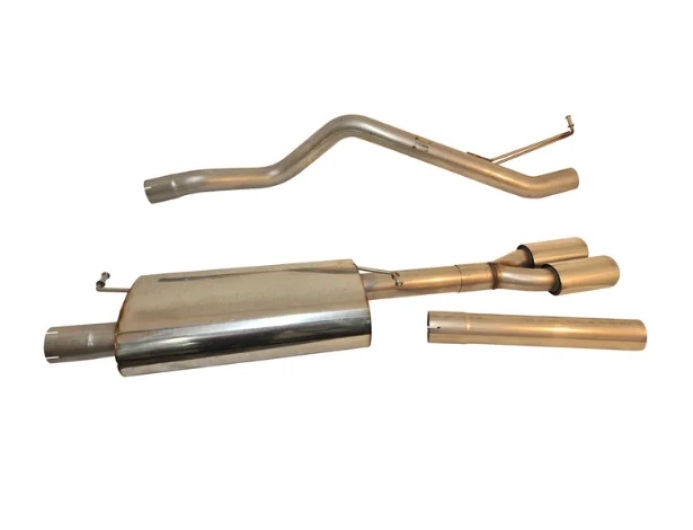 T5,T6 Milltek Stainless Steel Exhaust (CAT Back) - Twin Tailpipe - TDI Models - LWB