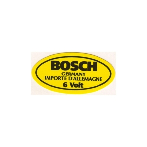 Beetle Original 6 Volt Bosch Coil Sticker