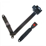 T1 + T2 Inertia Rear Seat Belt with Black Webbing