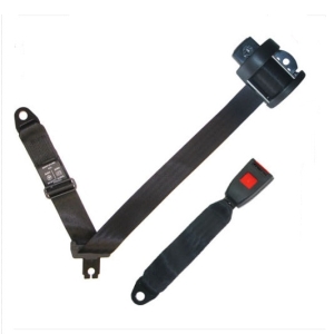 T2 Inertia Rear Seat Belt with Black Webbing