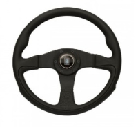 Black Leather Nardi Challenge Steering Wheel
