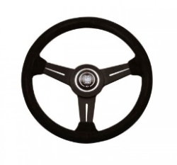 Black Suede Nardi Classic Steering Wheel