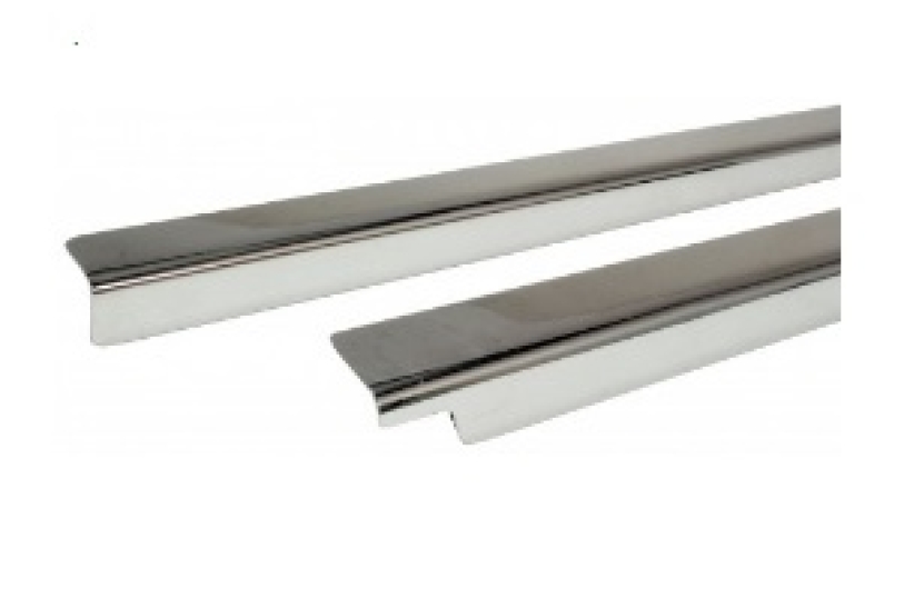 T4 Cab Door Window Outer Scraper Stainless Steel Trims