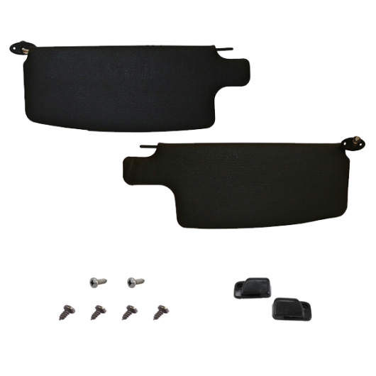 Beetle Black Sunvisor Kit - 1968-79