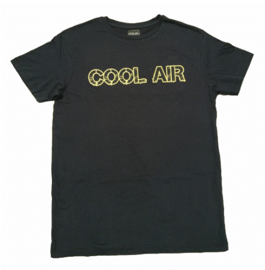 XX Large Cool Air Elite Black T-Shirt