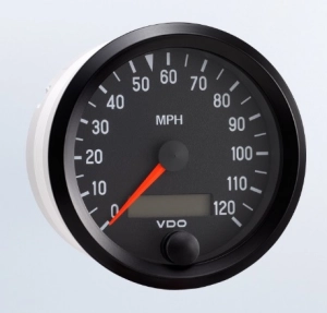 **NCA** VDO 80mm Black 120MPH Electronic Speedo