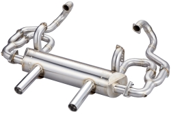 150mm Diameter Muffler Vintage Speed Merged Exhaust System - 43mm Header