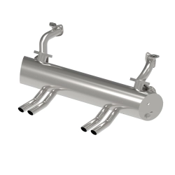 Splitscreen Bus Vintage Speed Abarth Style Exhaust - Type 1 Engines (Not 1200cc) - With Heat Risers