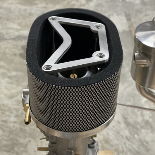 Vintage Speed Classic Style Oval Air Filter With 20mm Breather Hole - IDF Carburettor Air Filter