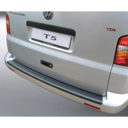 T5 Rear Bumper Protector (Non Painted Bumpers) - Brushed Alloy Look ABS Plastic